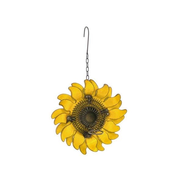 Balcony Beyond Hanging Sunflower Birdhouse with Distressed Finish BA3752968